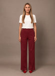 Maryley Abbigliamento Pantalone palazzo in felpa con elastico 
