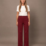 Maryley Abbigliamento Pantalone palazzo in felpa con elastico 