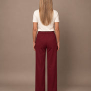 Maryley Abbigliamento Pantalone palazzo in felpa con elastico 