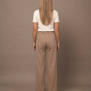 Maryley Abbigliamento Pantalone palazzo in felpa con elastico 