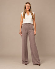 Pantalone palazzo gessato Maryley Noce