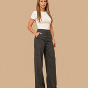 Maryley Abbigliamento Pantalone palazzo puntinato 