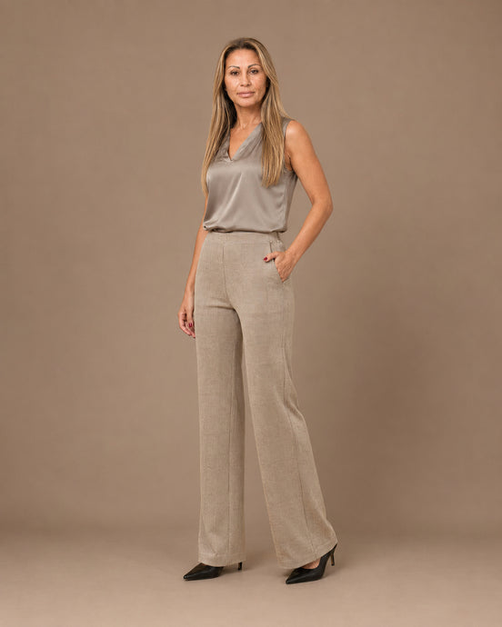 Maryley Abbigliamento Pantalone palazzo in principe di Galles 