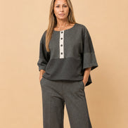 Maryley Abbigliamento Blusa block color in punto Milano 
