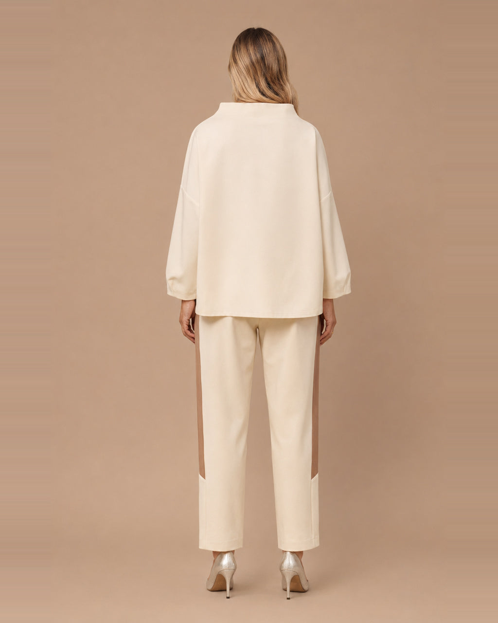 Maryley Abbigliamento Blusa color block in punto Milano 