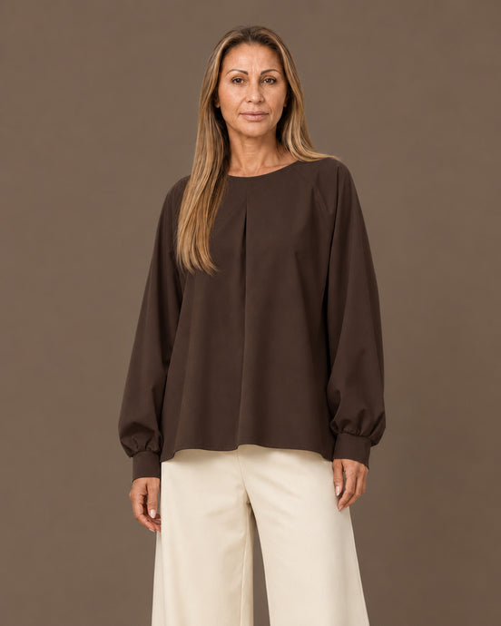 Maryley Abbigliamento Blusa svasata in punto Milano 