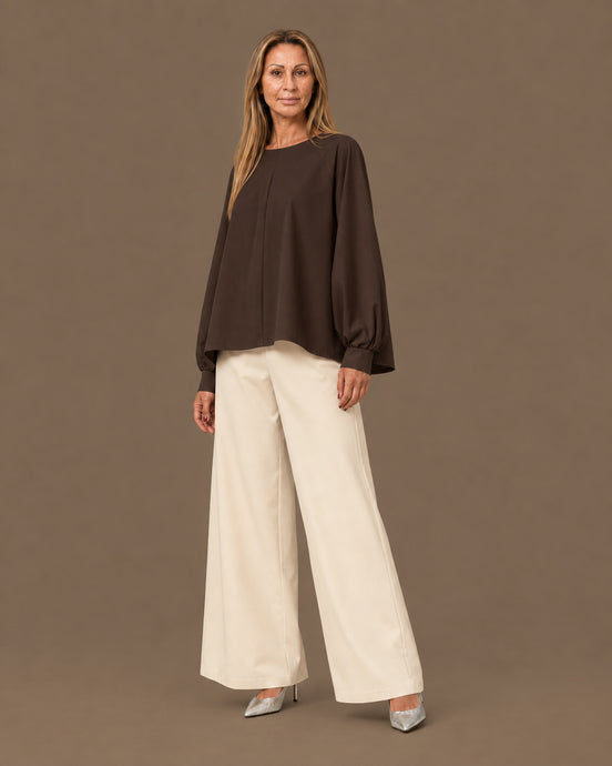 Maryley Abbigliamento Blusa svasata in punto Milano 