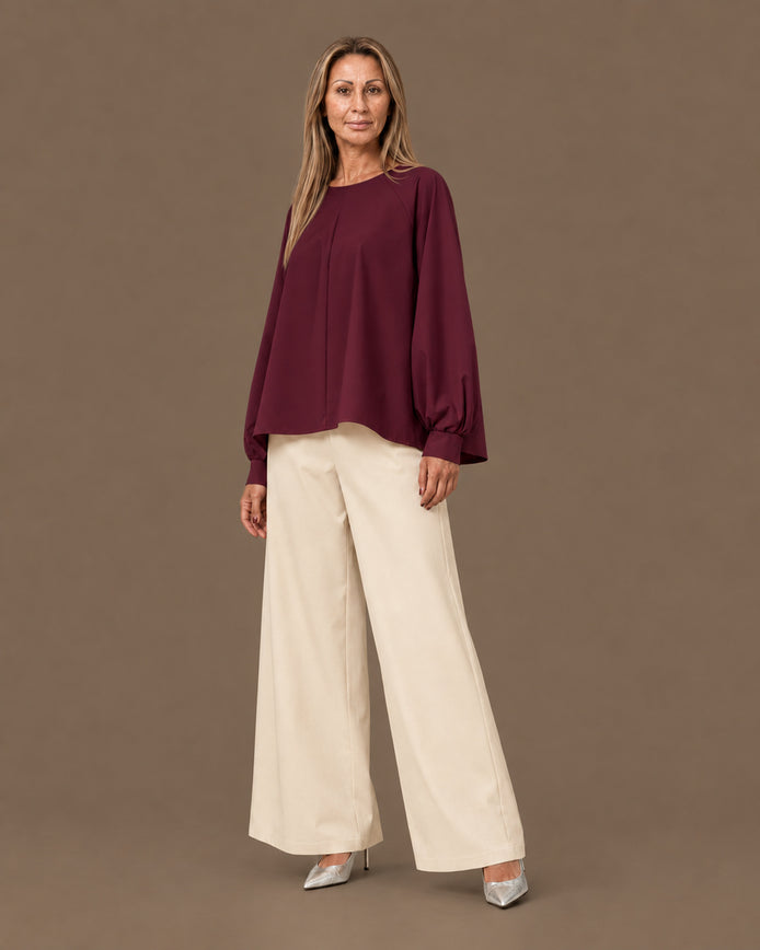 Maryley Abbigliamento Blusa svasata in punto Milano 