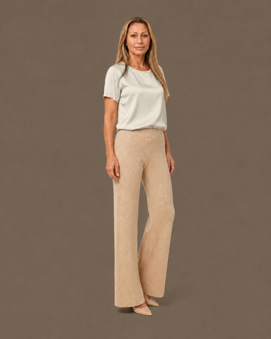 Maryley Abbigliamento Blusa girocollo a maniche corte in raso di viscosa 