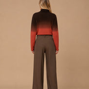 Maryley Abbigliamento Dolcevita sfumata a manica lunga 