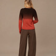 Maryley Abbigliamento Maglia sfumata con scollo a V 