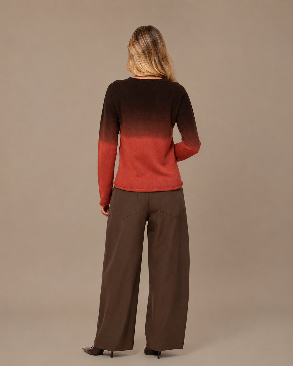 Maryley Abbigliamento Maglia sfumata con scollo a V 