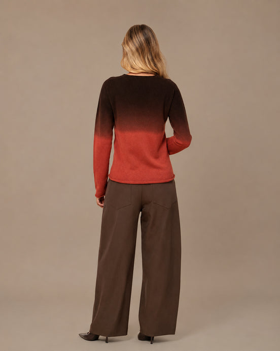 Maryley Abbigliamento Maglia sfumata con scollo a V 