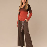 Maryley Abbigliamento Maglia sfumata con scollo a V 