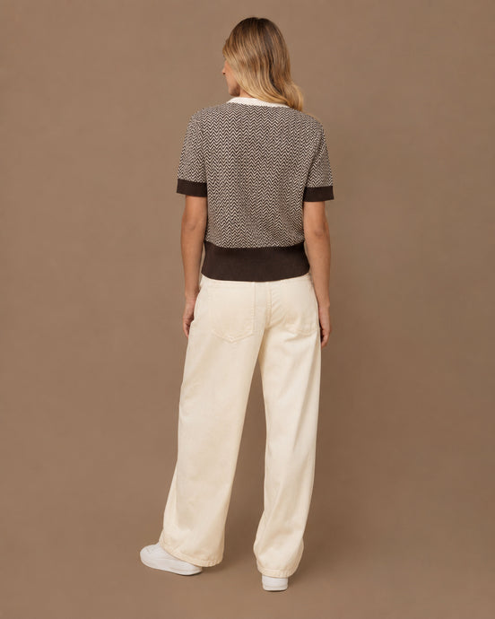 Maryley Abbigliamento Maglia girocollo con motivo geometrico 