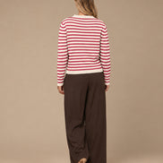 Maryley Abbigliamento Maglia girocollo a righe 