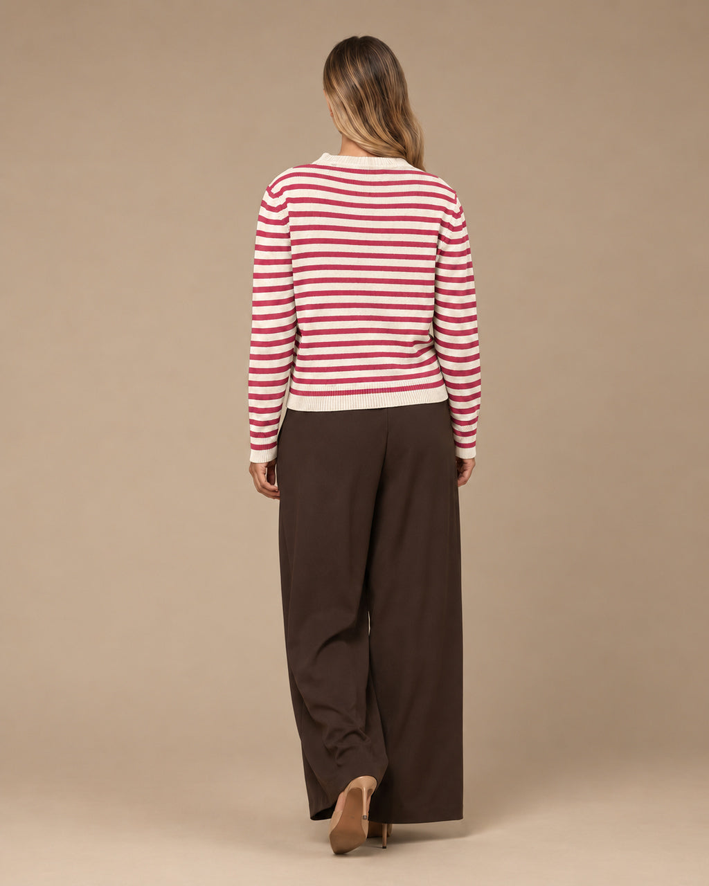 Maryley Abbigliamento Maglia girocollo a righe 