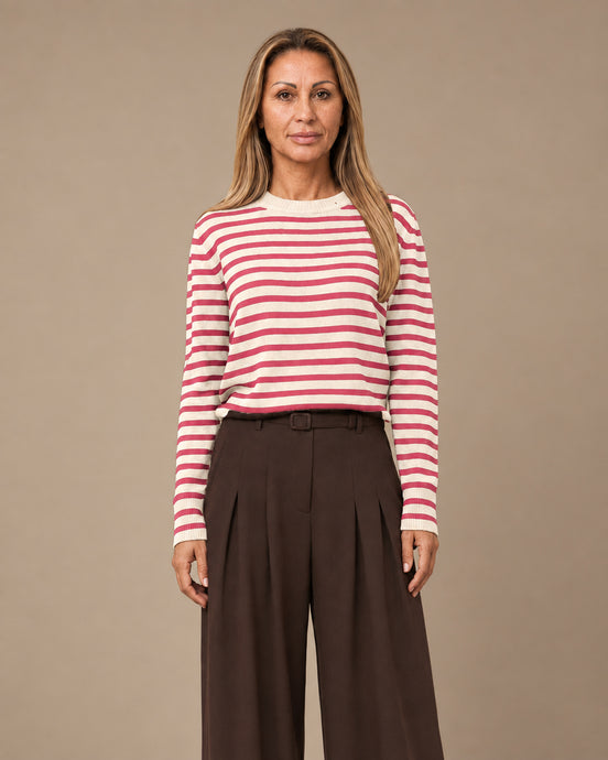 Maryley Abbigliamento Maglia girocollo a righe 