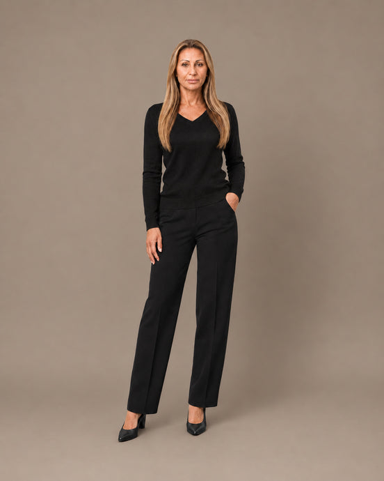Maryley Abbigliamento Cardigan basic a manica lunga con scollo a V 