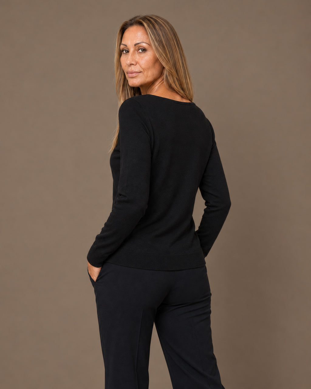 Maryley Abbigliamento Maglia basic a barchetta 