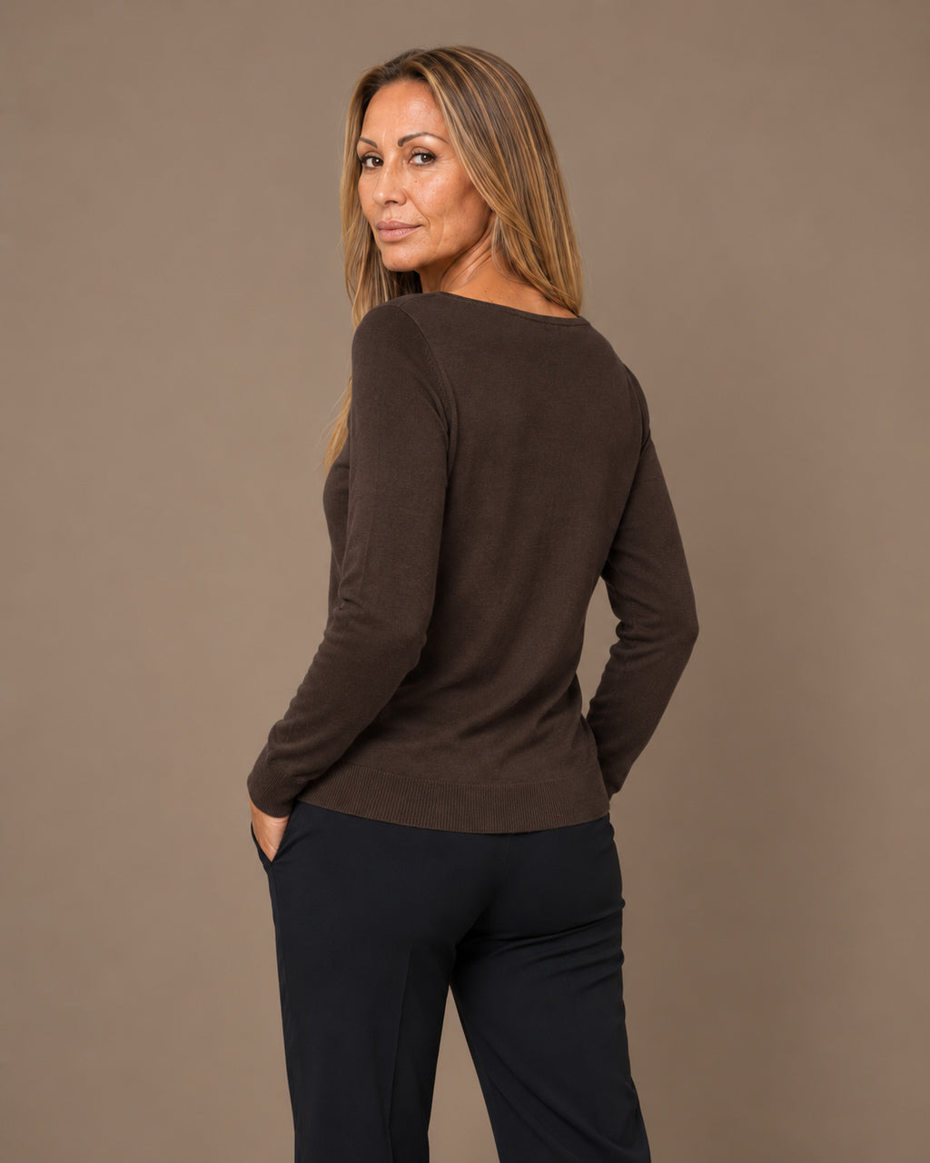 Maryley Abbigliamento Maglia basic a barchetta 