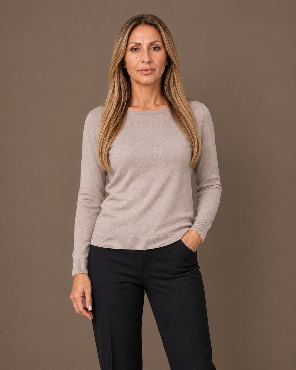 Maryley Abbigliamento Maglia basic a barchetta 