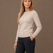 Maryley Abbigliamento Maglia basic a barchetta 