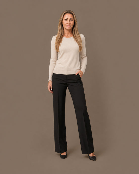Maryley Abbigliamento Maglia basic a manica lunga con girocollo 
