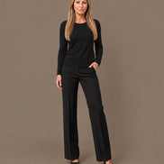Maryley Abbigliamento Maglia basic a manica lunga con girocollo 