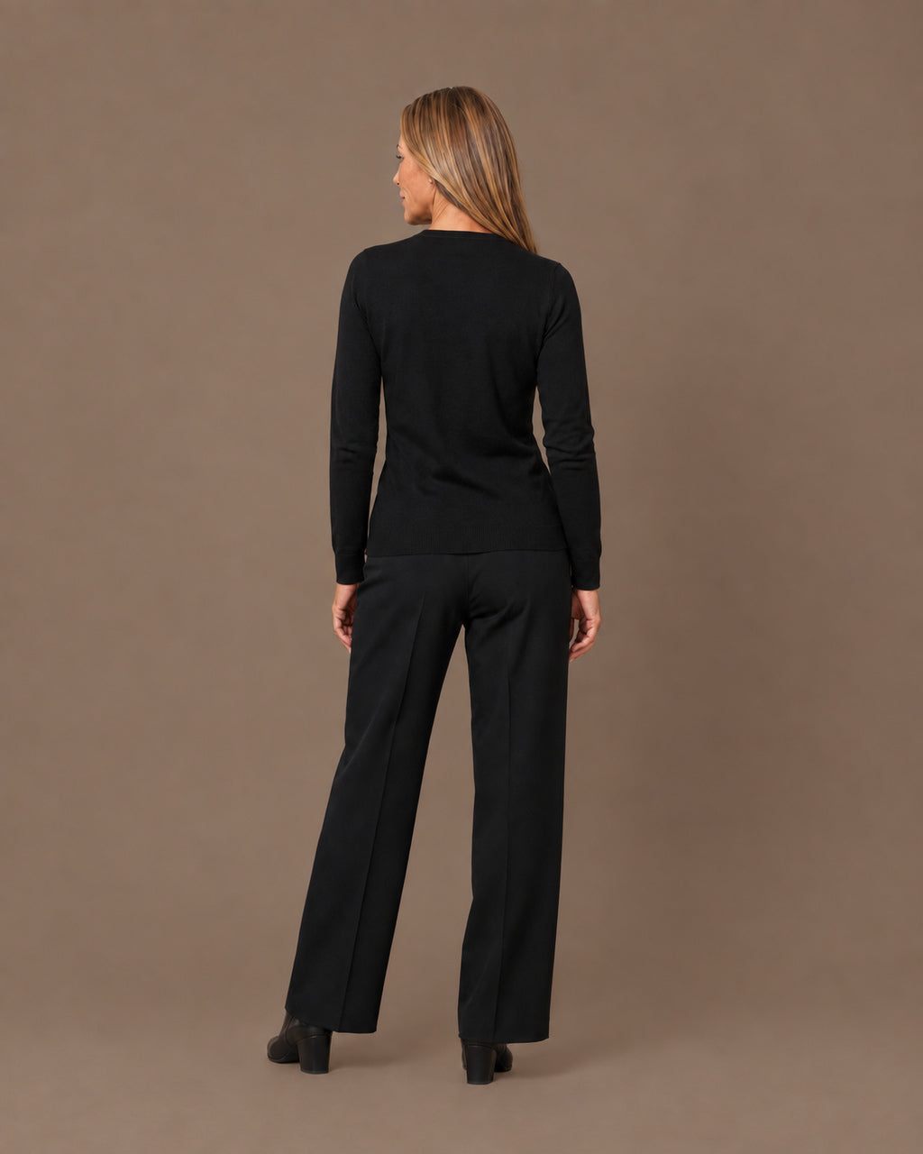 Maryley Abbigliamento Maglia basic a manica lunga con girocollo 