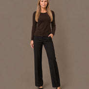 Maryley Abbigliamento Maglia basic a manica lunga con girocollo 