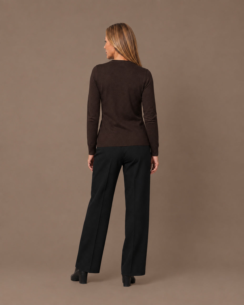 Maryley Abbigliamento Maglia basic a manica lunga con girocollo 