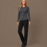 Maryley Abbigliamento Maglia basic a manica lunga con girocollo 