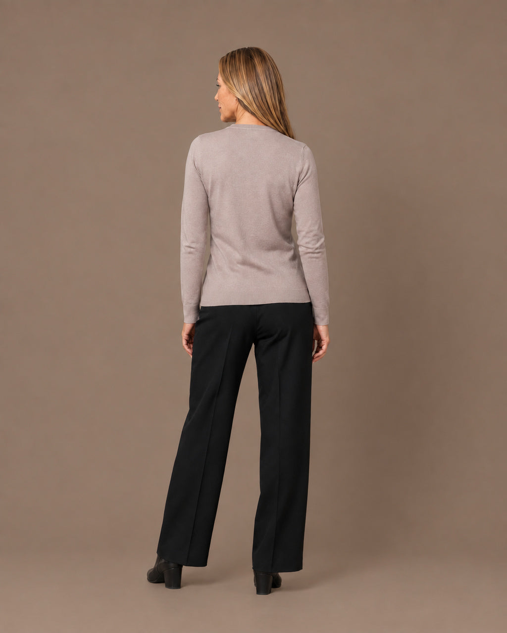 Maryley Abbigliamento Maglia basic a manica lunga con girocollo 