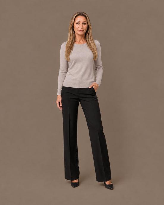 Maryley Abbigliamento Maglia basic a manica lunga con girocollo 
