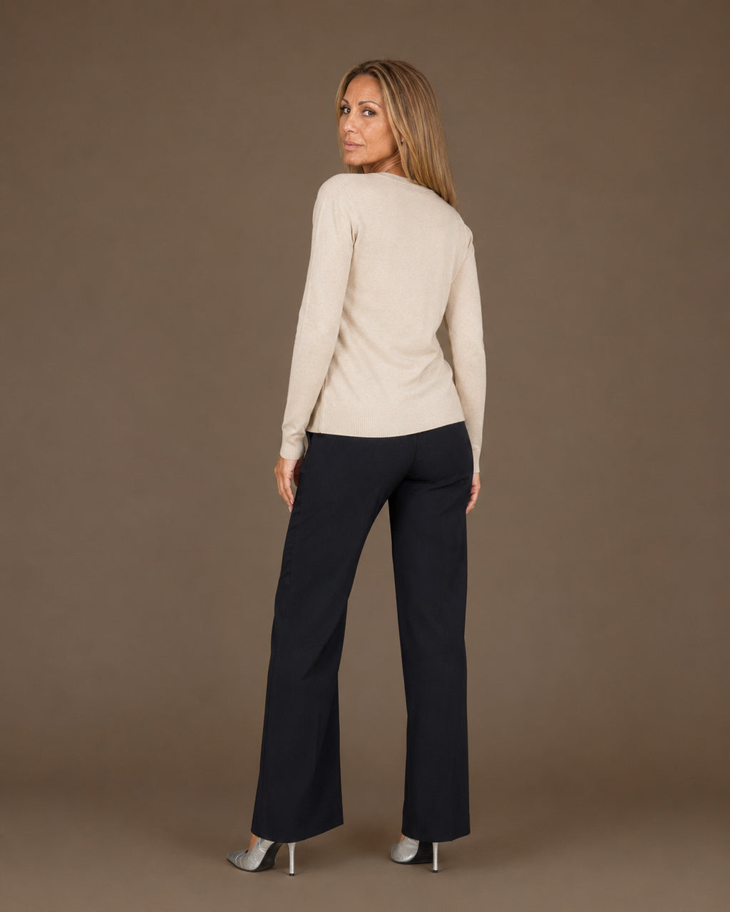 Maryley Abbigliamento Cardigan basic con scollo a V 