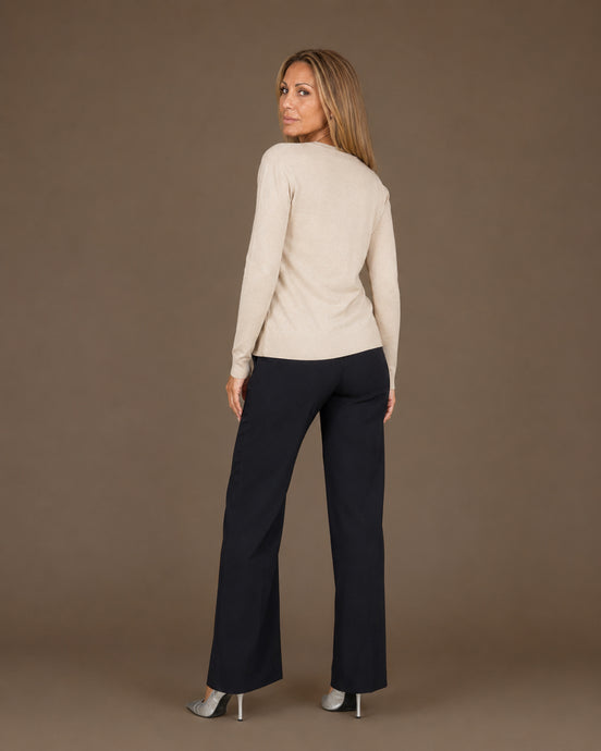 Maryley Abbigliamento Cardigan basic con scollo a V 