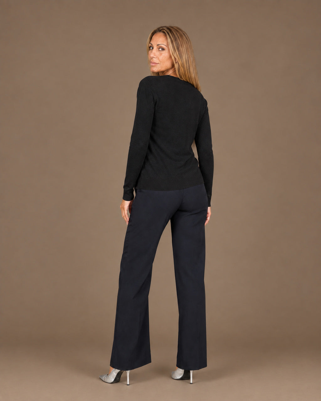 Maryley Abbigliamento Cardigan basic con scollo a V 