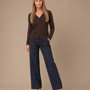Maryley Abbigliamento Cardigan basic con scollo a V 