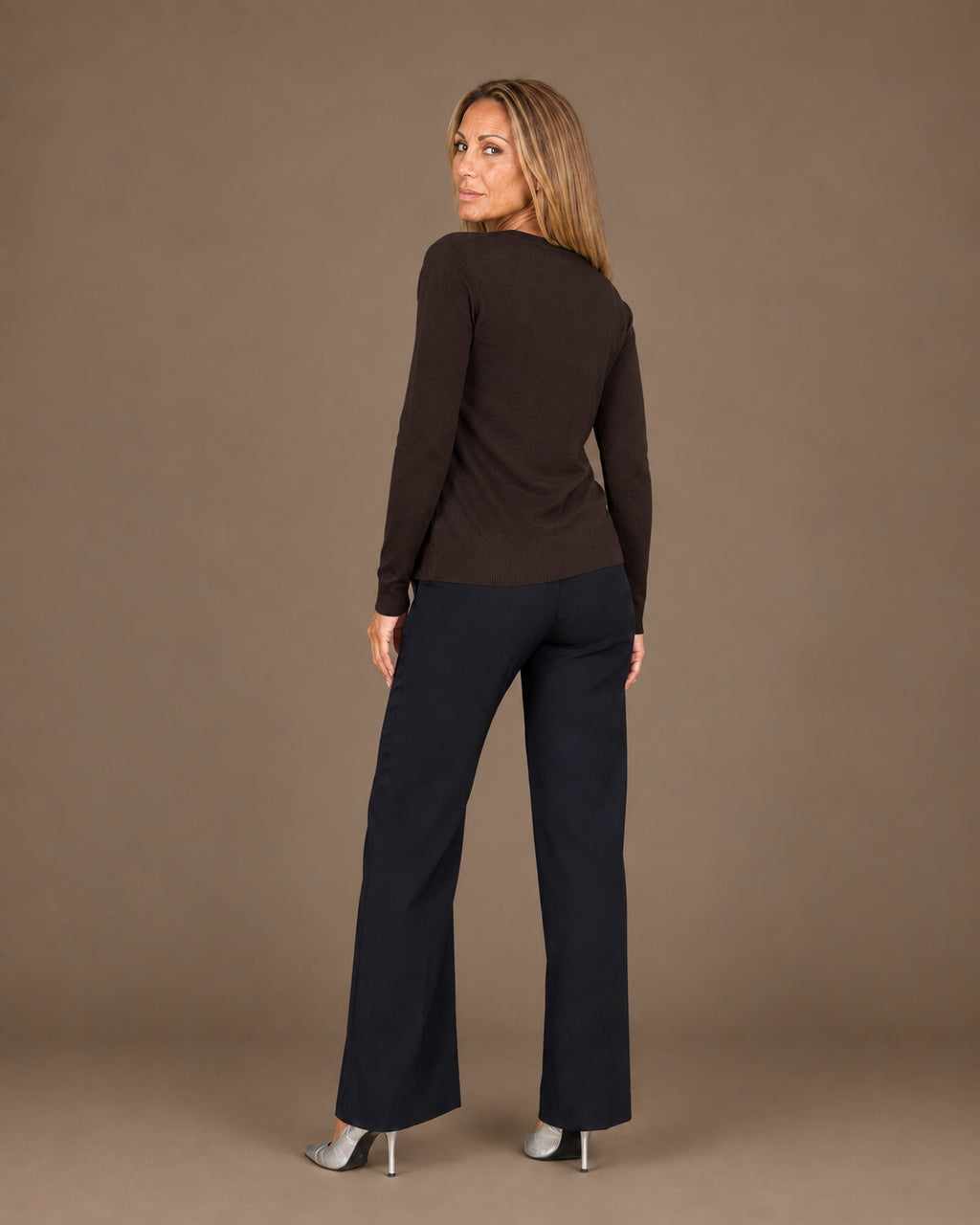 Maryley Abbigliamento Cardigan basic con scollo a V 