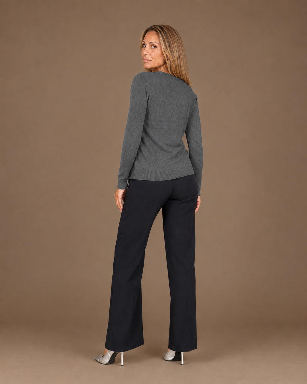 Maryley Abbigliamento Cardigan basic con scollo a V 
