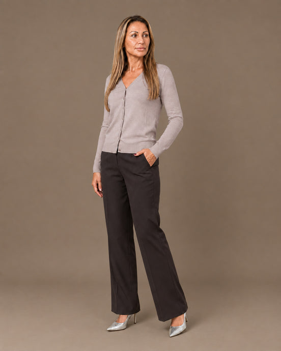 Maryley Abbigliamento Cardigan basic con scollo a V 