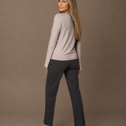 Maryley Abbigliamento Maglia basic con maniche svasate 