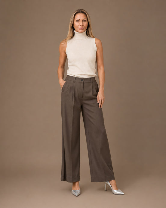 Maryley Abbigliamento Dolcevita basic smanicato 