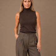 Maryley Abbigliamento Dolcevita basic smanicato 