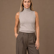 Maryley Abbigliamento Dolcevita basic smanicato 