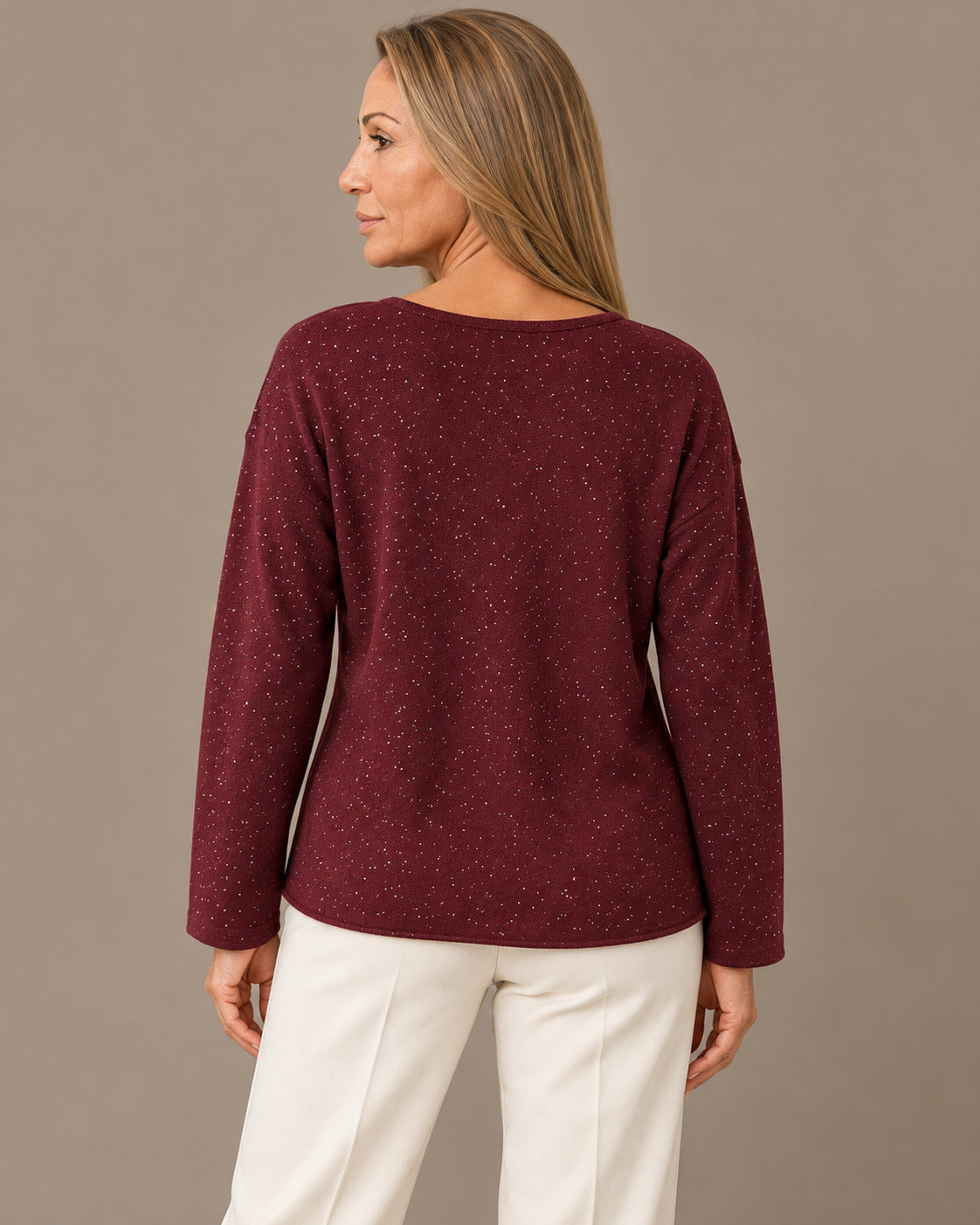 pronto Abbigliamento Maglia con scollo a V e punti luce 