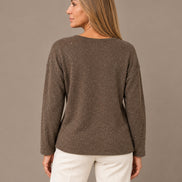 pronto Abbigliamento Maglia con scollo a V e punti luce 