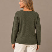 pronto Abbigliamento Maglia con scollo a V e punti luce 