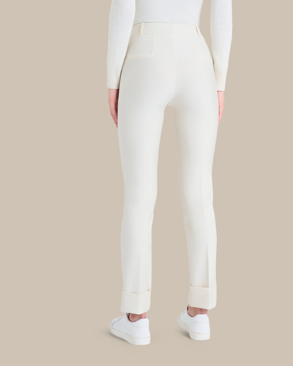 Ragno Abbigliamento Pantaloni slim straight con risvolto 